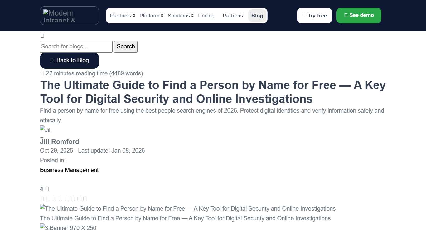 The Ultimate Guide to Find a Person by Name for Free — A Key Tool for Digital Security and Online Investigations - Insight Blog